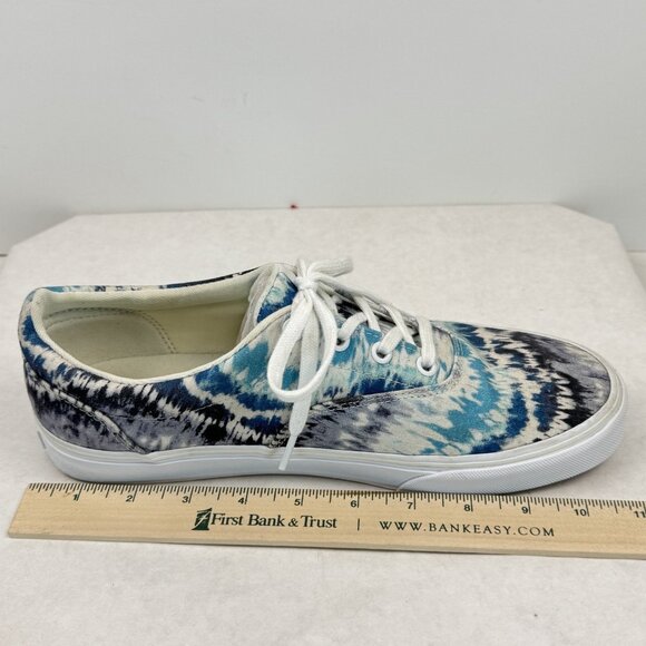 Vans Womens Size 10 Doheny Psychedelic Tie Dye Blue Sneakers Low Top Canvas - Picture 12 of 12